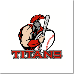 Titans Baseball Logo Posters and Art